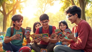 Discover exclusive Pokemon cards india at an exciting outdoor trading event with enthusiasts exchanging rare cards.